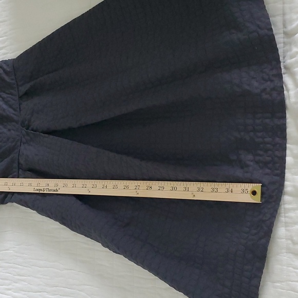 J Crew 100% cotton, gray dress textured pattern Size 2 - Picture 9 of 13